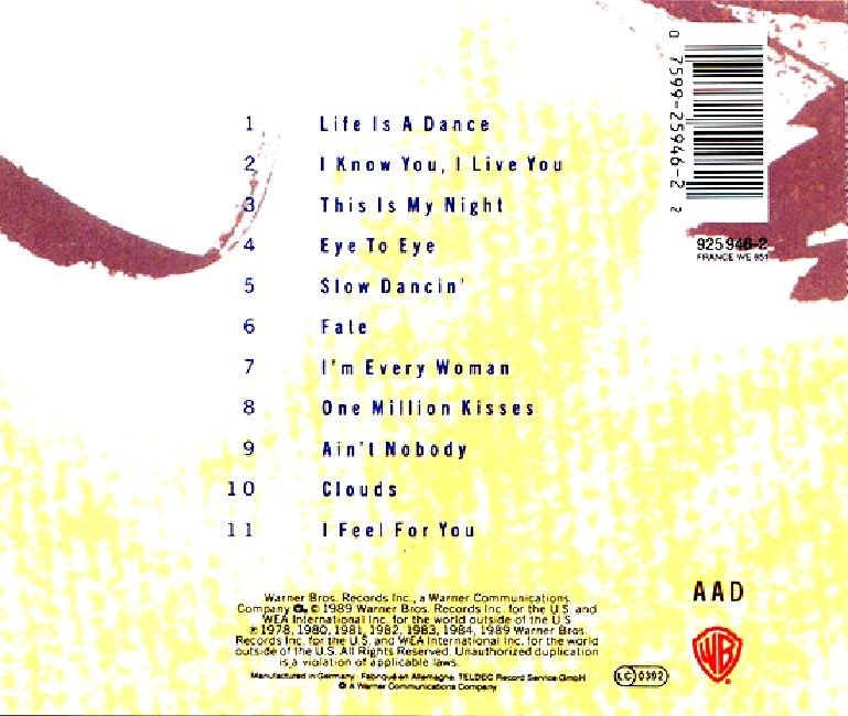 CHAKA KHAN - LIFE IS DANCE THE REMIX PROJECT (CD) (1989)