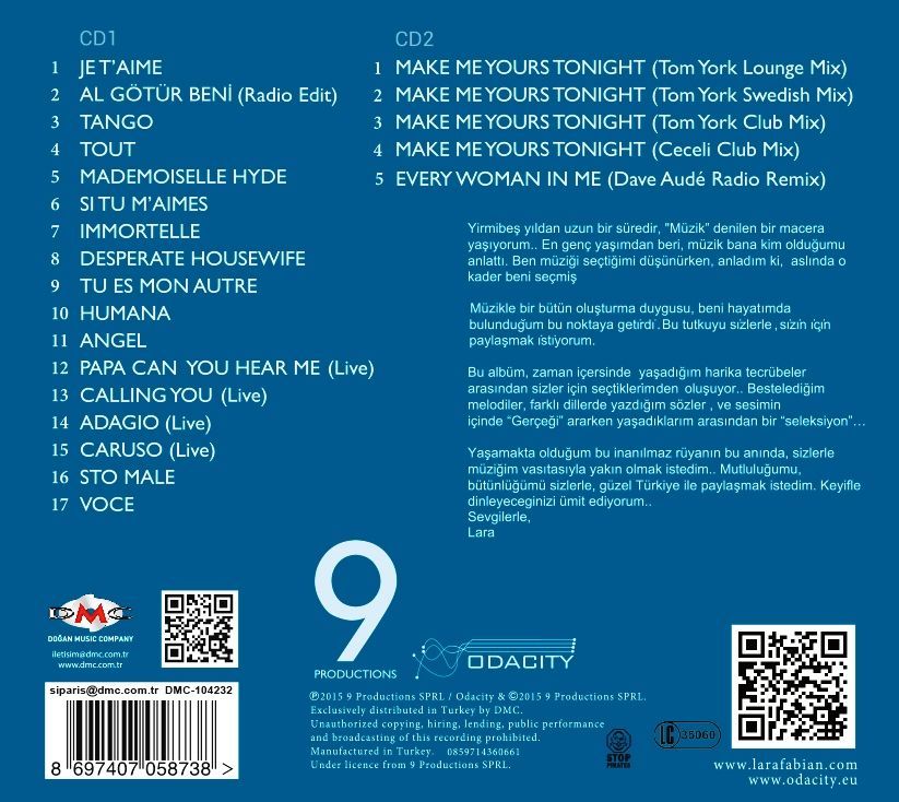 LARA FABIAN -  SELECTION ( 2 CD)
