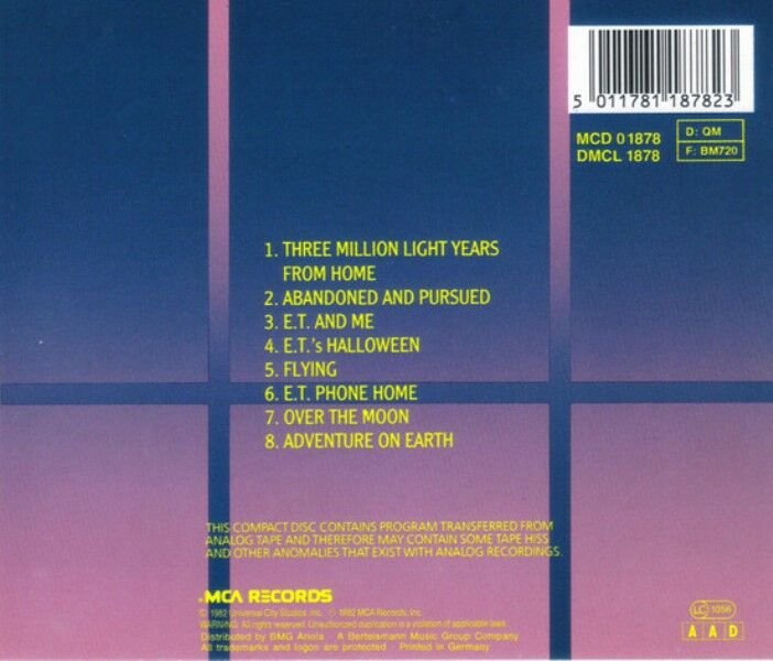 SOUNDTRACK - E.T. (CD) (1982)