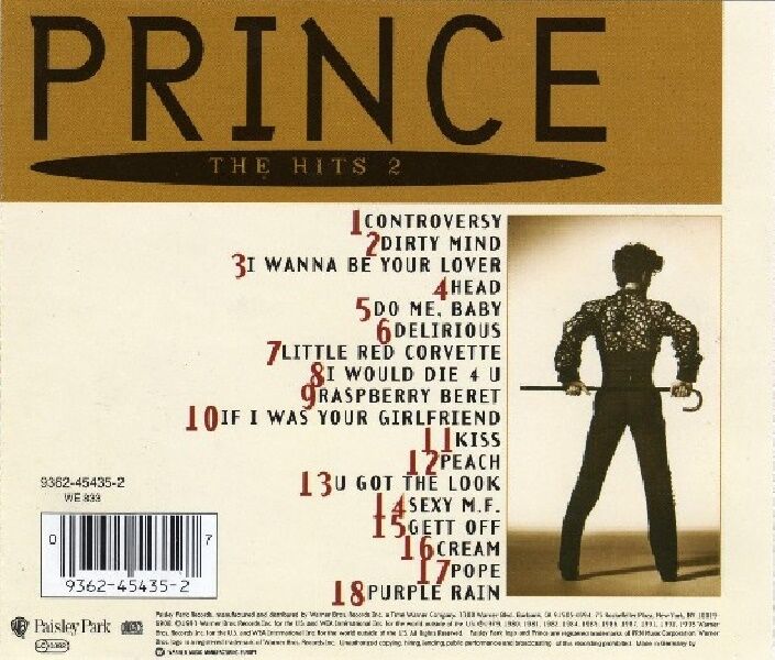 PRINCE - THE HITS 2  (CD) (1993)