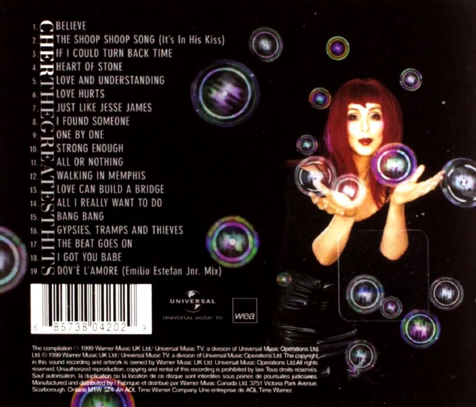 CHER - THE GREATEST HITS (CD) (1999)