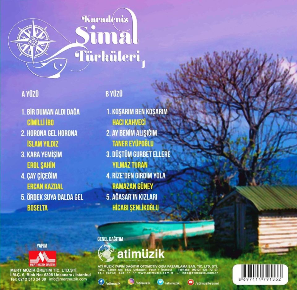 KARADENİZ ŞİMAL TÜRKÜLERİ - ÇEŞİTLİ SANATÇILAR (LP)