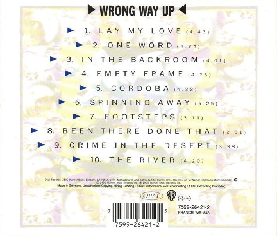 ENO & CALE - WRONG WAY UP (CD) (1990)