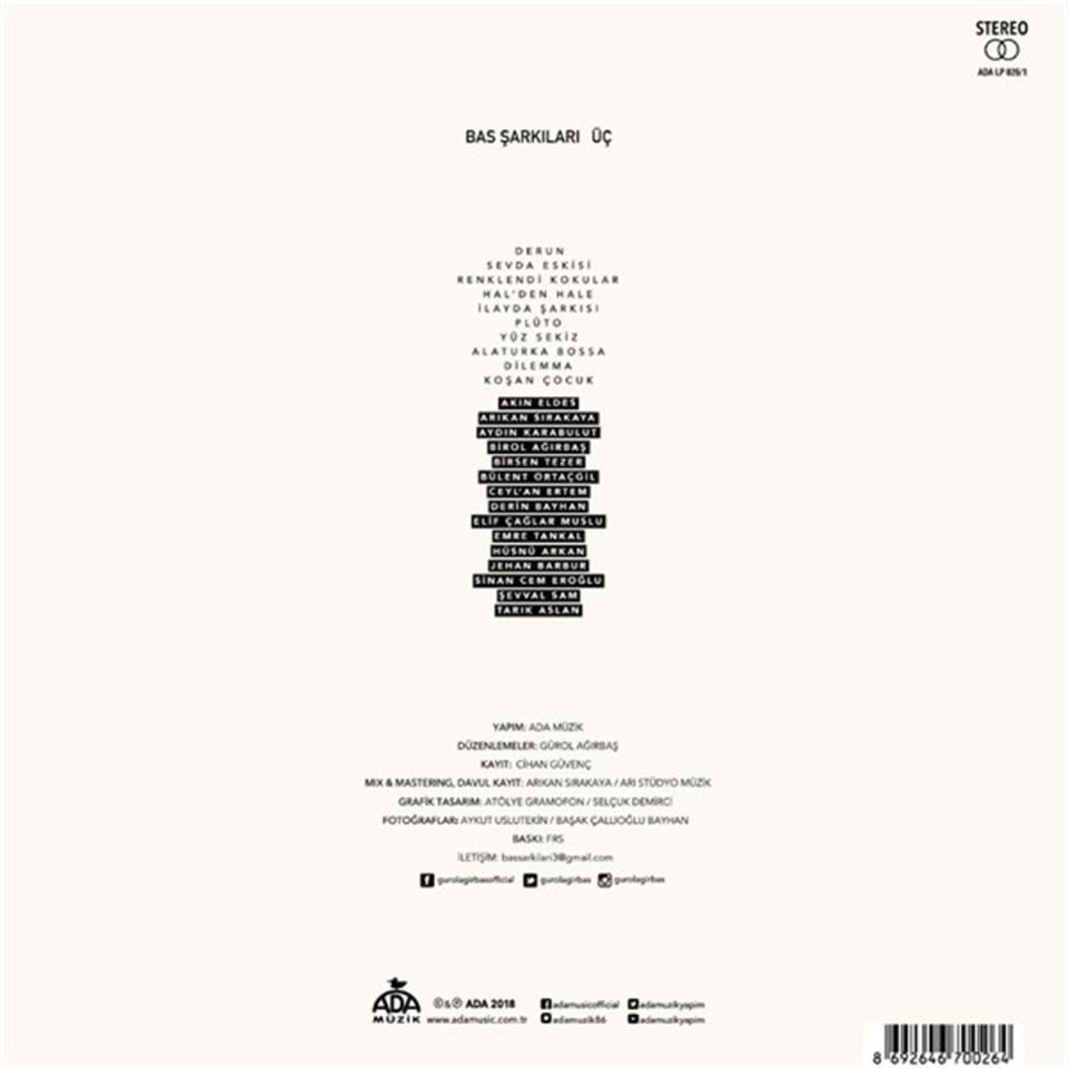 GÜROL AĞIRBAŞ - BAS  ŞARKILARI 3 (LP)