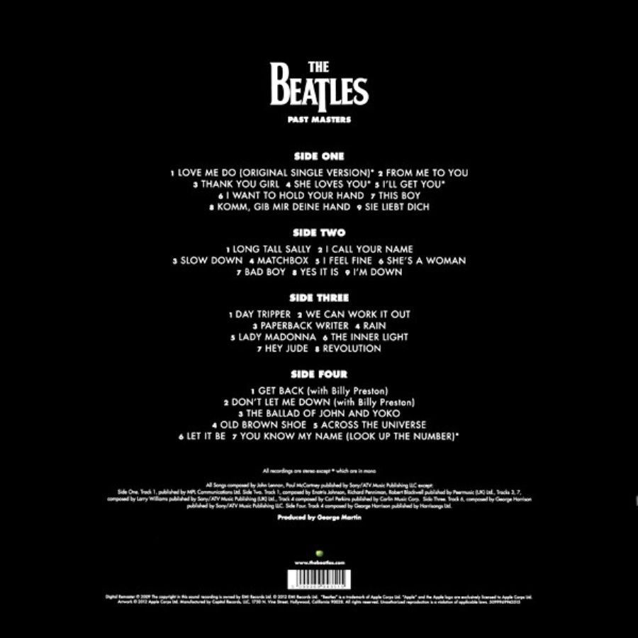 THE BEATLES - PAST MASTERS