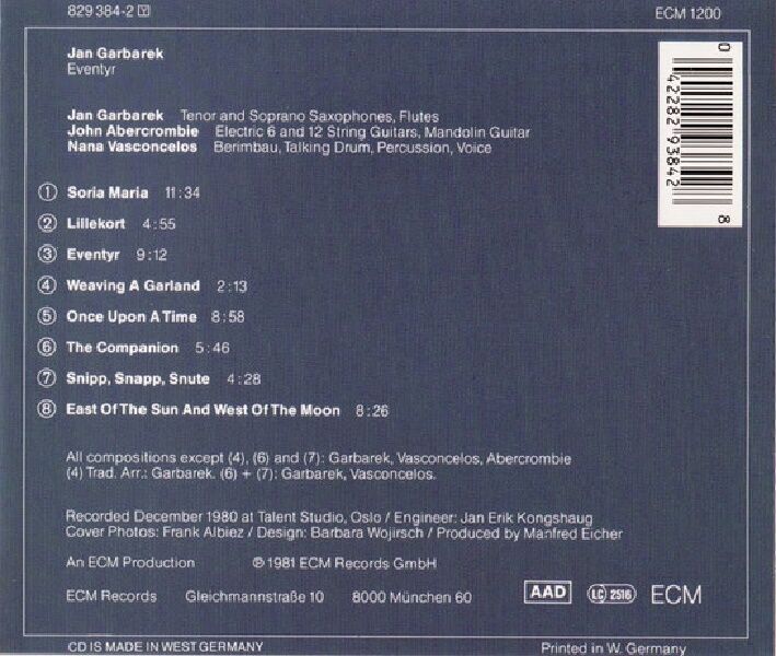 JAN GARBAREK - EVENTYR (CD) (1981)