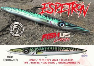 Yuki Fishus ESPETRON by Luronze 19,5cm 38gr Floating Su Üstü WTD Maket Balık Renk:GB