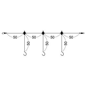 Yuki Sasame Hook 6 Beden:0.50mm Köstek:0.30mm