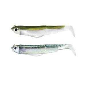 Fiiish BM70/1 BM758 Double Combo Shore 3gr Kaki-Ghost Minnow Silikon Yem