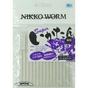 NIKKO SQUID STRIPS 95MM GLOW PEARL WHITE SİLİKON YEM