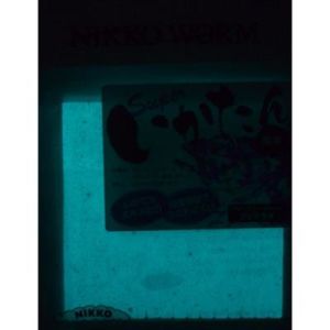 NIKKO SQUID STRIPS 95MM GLOW CLEAR SPARKLE SİLİKON YEM