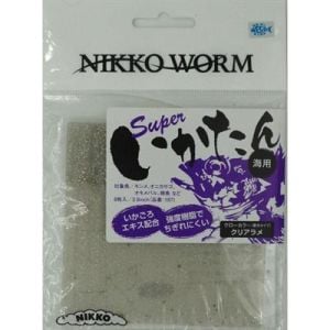 NIKKO SQUID STRIPS 95MM GLOW CLEAR SPARKLE SİLİKON YEM