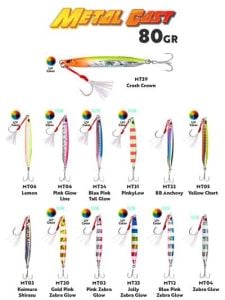 Fujin Metal Cast 80gr Shore Jig Metal Yem