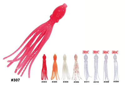 Nikko Octopus 153mm UV Silikon Yem