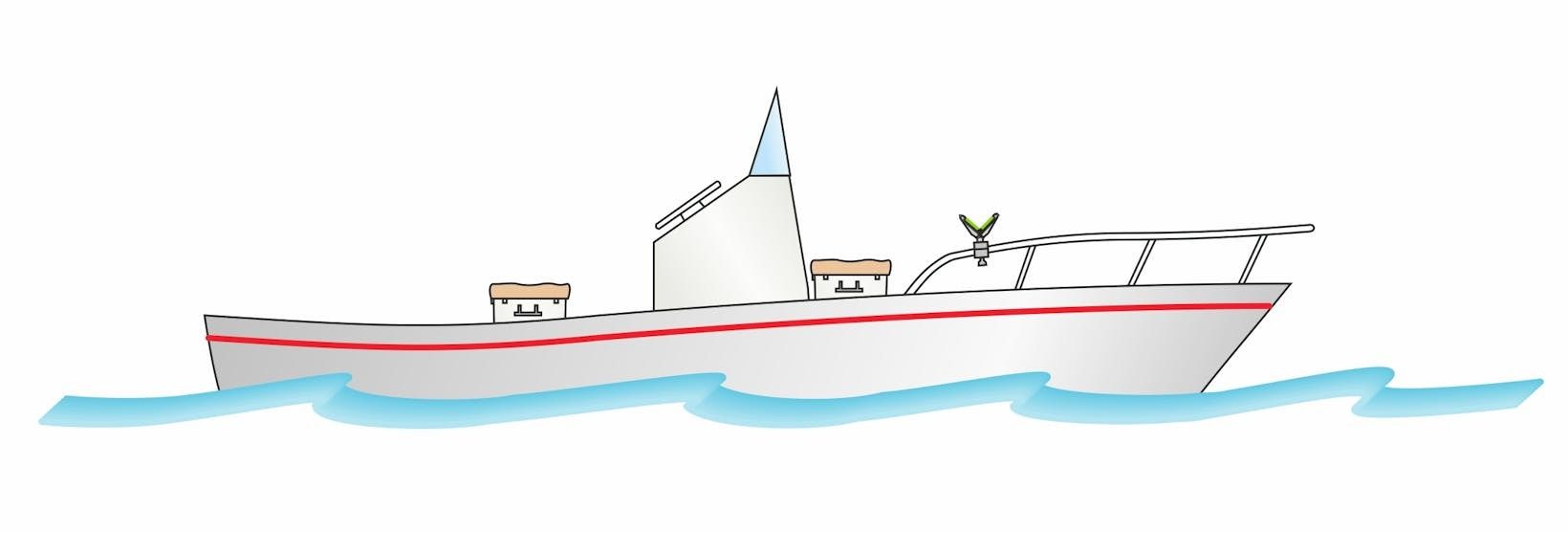 STONFO T Tipi Tekne Kamış Tutucu