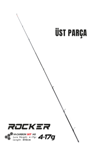 Fujin Rocker 243cm 4-17gr LRF Kamışı #1 Üst Parça
