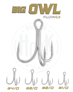 Fujin Big OWL Süper Anti-Rust Üçlü Kanca
