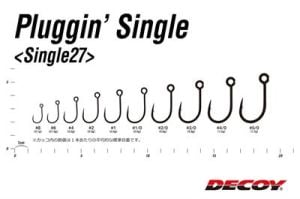 DECOY SINGLE27 Pluggin Maket Balık İğnesi-Kaşık İğnesi ve Jig İğnesi