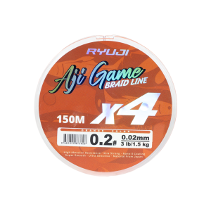 RYUJI AJI GAME 4X, 0.05MM 150M, ORANGE İP MİSİNA