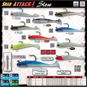 Fishus Shad Attack Slow 4.5cm 6gr Silikon Yem