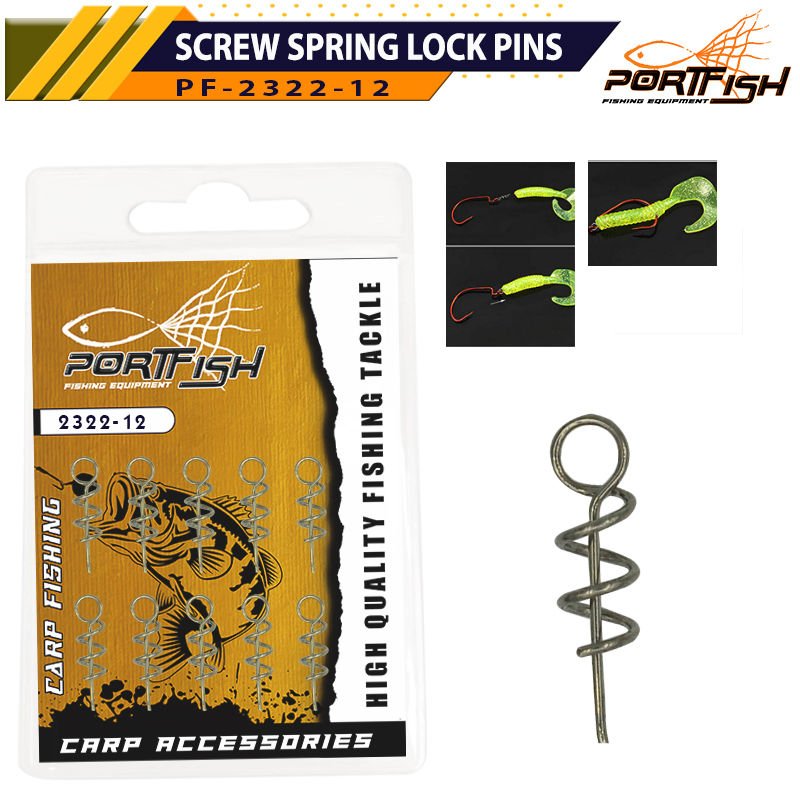 Portfish 2322-12 Screw Spring Lock Pins