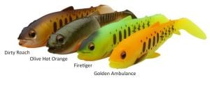 Savage Gear Craft Cannibal Paddletail 10.5 cm 12 gr Dark Water Mix 4 Adet