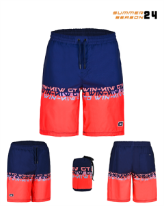 Fujin Pro Angler Board Short Mayo Scarlet Dark Navy