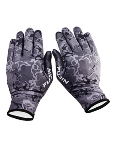 Fujin Pro Angler Winter Gloves Black Camo