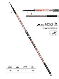 Trabucco Oceanic Storm Surf 420cm 200gr Teleskopik Surf Kamışı