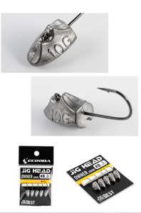 Ecooda Triangular Jighead Owner Hook #8