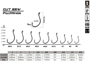 Fujin Cut SSW Delikli Kaynaklı Çapraz Octopus Kancası