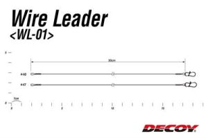 Decoy WL-01 Wire Leader Klipsli Çelik Leader - Çelik Tel