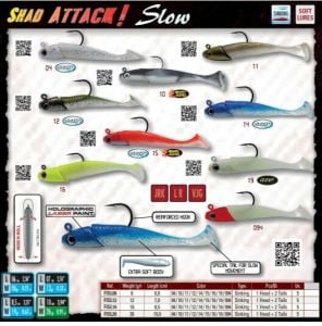 Fishus Shad Attack Slow 7.5cm 26gr Silikon Yem
