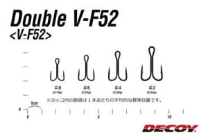 Decoy V-F52 Double Hook İkili Maket Balık İğnesi