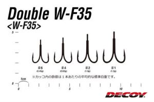 Decoy W-F35 Double Hook İkili Maket Balık İğnesi