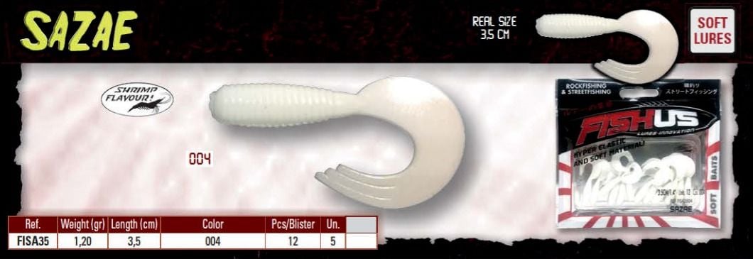 Yuki Fishus Sazae 3,5 Cm Silikon Yem