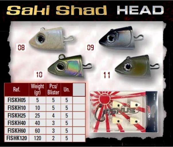 Fishus Saki Shad Head 10gr