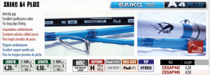 SAIKO A4 Plus 420cm 100-250 Gr 3 Parça Surf Kamışı