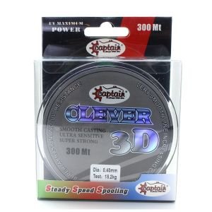 Captain Clever 3D Smooth300mt Monofilament Misina Black Kamou