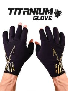 Fujin Pro Angler S24 Titanium Gloves Black Gold