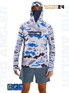 Fujin Pro Angler S24 Buff&Hoodi Natural Blue Camo