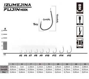 Fujin Izumejina Deliksiz Çapraz Olta Kancası