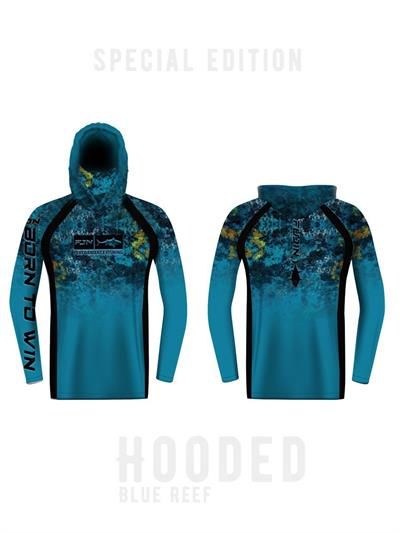 Fujin Performance Hooded Kapüşonlu ve Boyunluklu Blue Reef