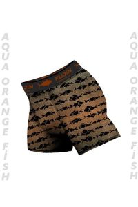 Fujin Boxer Aqua Orange Fish