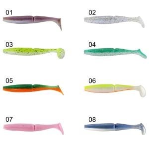 Captain 3516 Pukka Shad 9cm 7gr Levrek Silikonu 5'li Paket Suni Yem