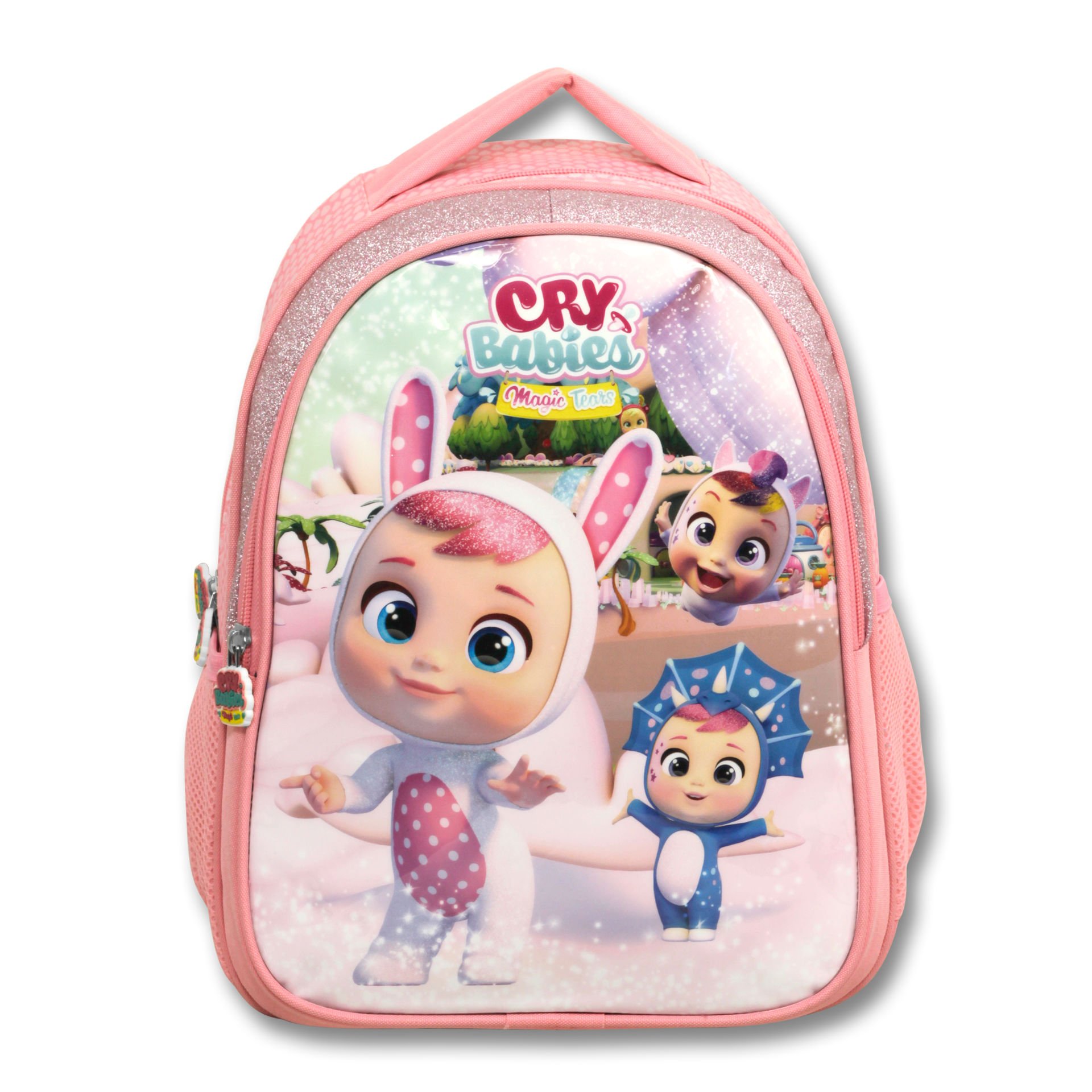 4054 Cry Babies Tavşan Kulaklar Simli Açık Pembe Kız Çocuk İlkokul Sırt Çantası