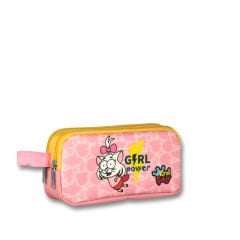 4021 Kral Şakir Pembe Girl Power Kız Çocuk Üçlü İlkokul Çanta Seti