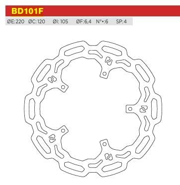 piaggio fly 125 arka fren diski
