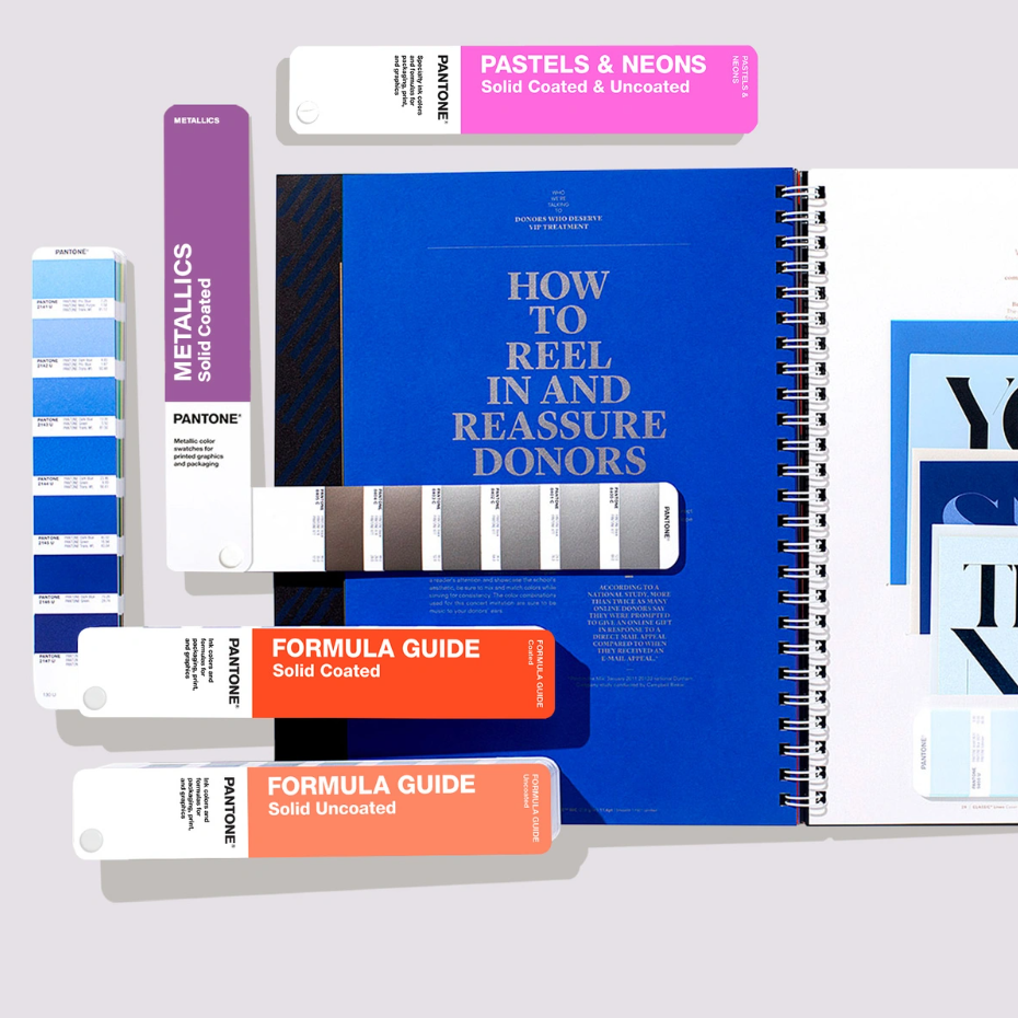 SOLID GUIDE SET- FORMULA GUIDE COATED & UNCOATED, PASTELS & NEONS GUIDE, METALLIC GUIDE