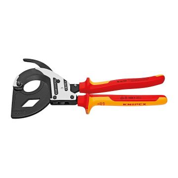 Knipex 9536320 Cırcır Mekanizmalı Kablo Makası